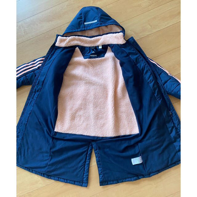 adidas(アディダス)のはや様専用☆adidas ベンチコート  140 キッズ/ベビー/マタニティのキッズ服女の子用(90cm~)(コート)の商品写真