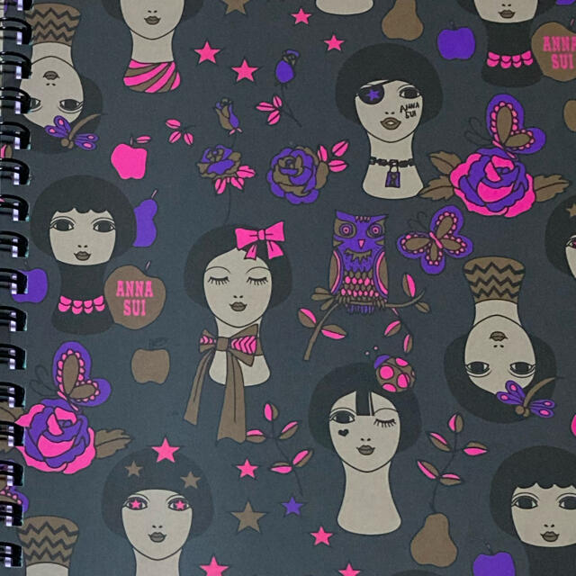 ANNA SUI(アナスイ)の非売品 ANNA SUI リングノート2冊 インテリア/住まい/日用品の文房具(ノート/メモ帳/ふせん)の商品写真