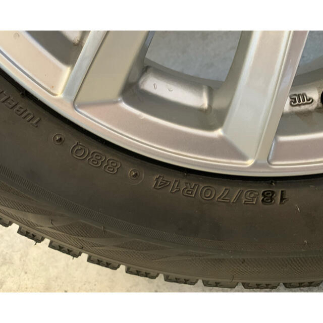 ホイール付きスダッドレスタイヤ185/70R14ブリヂストンVRX2 4本セット 3