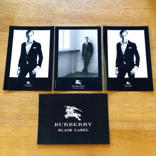 Burberryバーバリーブラックレーベル　ポストカード　4枚(使用済み切手/官製はがき)