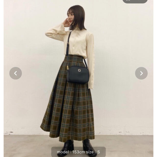 ehka sopo(エヘカソポ)のhinari まるちゃん着用　チェックスカート レディースのスカート(ロングスカート)の商品写真