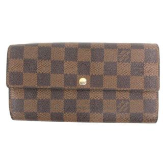 ルイヴィトン(LOUIS VUITTON)のルイヴィトン N61734 イニシャル入り ダミエ ポルトフォイユ サラ 長財布(財布)