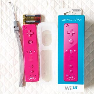 ウィーユー(Wii U)のNintendo WII リモコンプラス ピンク(その他)