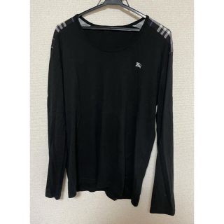 バーバリーブラックレーベル(BURBERRY BLACK LABEL)の美品 BURBERRY BLACK LABEL 長袖 ロンT カットソー(Tシャツ/カットソー(七分/長袖))