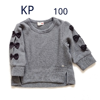 ニットプランナー(KP)のKP ケーピー♡袖リボン トレーナー 100(Tシャツ/カットソー)