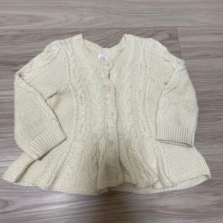 ベビーギャップ(babyGAP)のbabyGap  女の子　ニットカーディガン80(カーディガン/ボレロ)