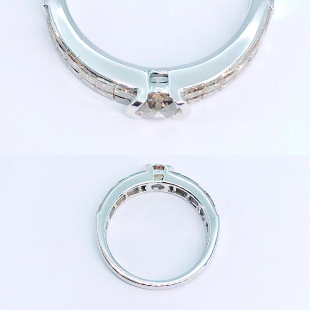 1.30ct ミステリー プリンセスカット ダイヤリング K18 エタニティ レディースのアクセサリー(リング(指輪))の商品写真