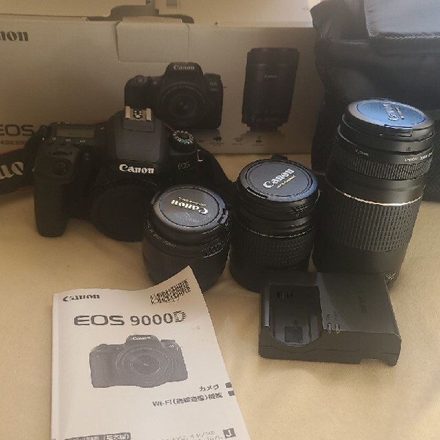 開梱 設置?無料 】 キャノン Canon EOS 9000D 標準＆望遠＆単焦点