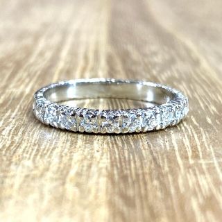 手作り！Pt900 ハーフエタニティーダイヤ0.25ct リング M469(リング(指輪))