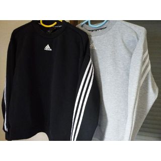 アディダス(adidas)のadidasトレーナー(ブラック)(スウェット)