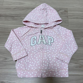 babyGAP - babyGap 星柄ピンクパーカー90の通販｜ラクマ