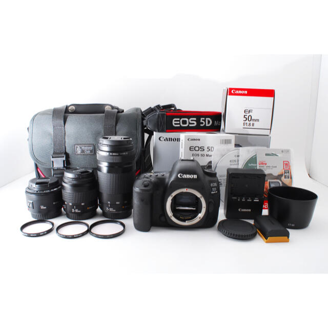 キャノン Canon EOS 5D Mark IV標準&望遠&単焦点レンズセット | www