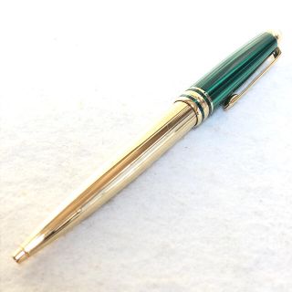 モンブラン(MONTBLANC)の綺麗 モンブラン ニコライ1世 マラカイト シルバー925 ゴールド バーメイル(ペン/マーカー)