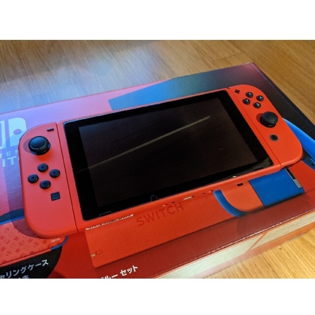 ニンテンドースイッチ　本体　マリオレッド×ブルーセット　美品