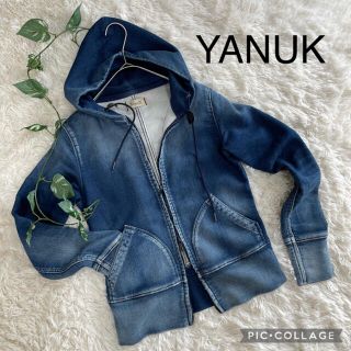 ヤヌーク(YANUK)のヤヌーク　YANUK  ジップパーカー　ダメージ加工(パーカー)