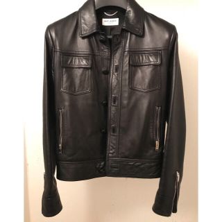 サンローラン(Saint Laurent)のサンローラン  レザー　ジャケット　ライダース　44(レザージャケット)