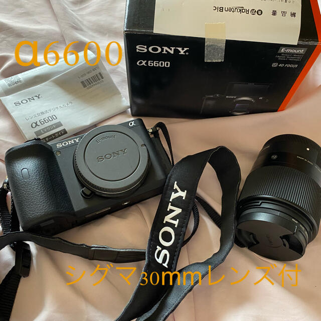SONY - 《レンズ付》ソニー　α6600 ミラーレス　デジタルカメラ　一眼　sony