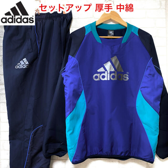 adidas(アディダス)のadidas アディダス 厚手 中綿 防寒 ピステ セットアップ 上下セット スポーツ/アウトドアのサッカー/フットサル(ウェア)の商品写真