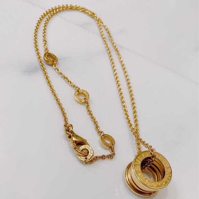 BVLGARI - ブルガリB-1 ビーゼロワン ネックレス 750YG ゴールド 美品