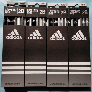 アディダス(adidas)の【新品・未開封】三菱鉛筆アディダス  かきかた鉛筆 2B12本×4セット(鉛筆)