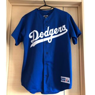 マジェスティック(Majestic)のdodgers ベースボールシャツ(シャツ)