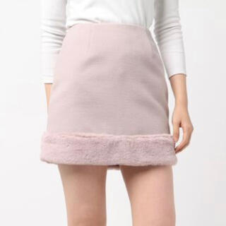 セシルマクビー(CECIL McBEE)の裾ファーミニスカート(ミニスカート)