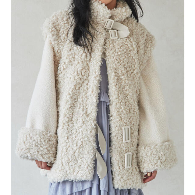 LA BELLE ETUDE】レザーベルトBIGボアジャケット probata.com.ar