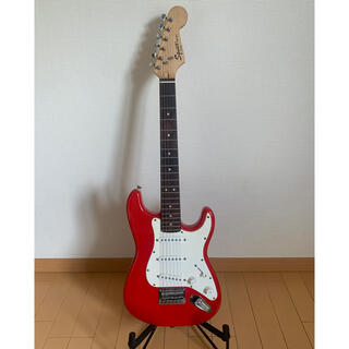 フェンダー(Fender)の【FENDER SQUIRE mini】/ RED / ソフトケース付き(エレキギター)
