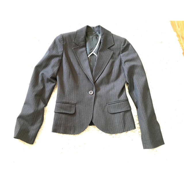 スーツ ジャケット ストライプ　７号 レディースのジャケット/アウター(テーラードジャケット)の商品写真