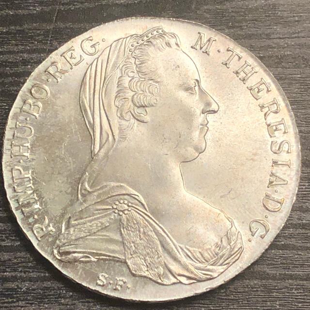 96%OFF!】 オーストリア 1780年銘ターレル銀貨 マリア テレジア