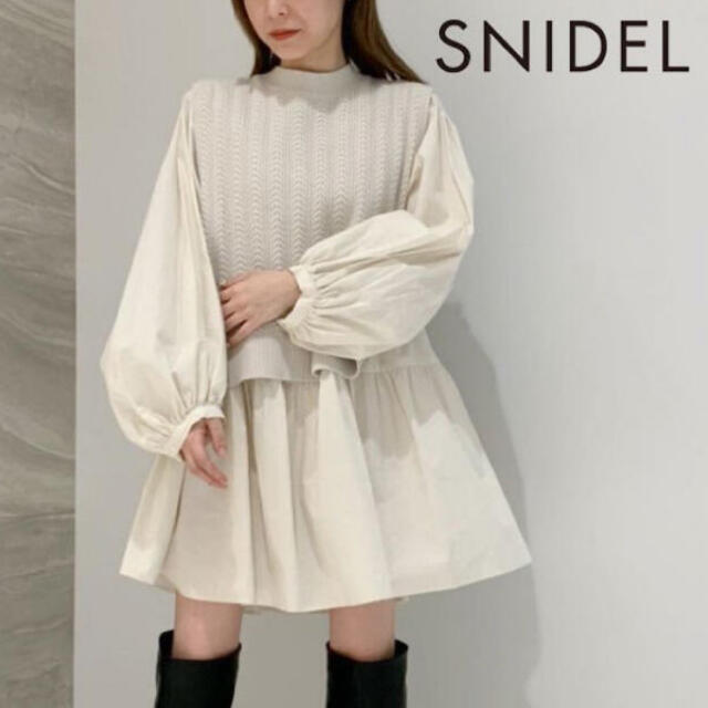 SNIDEL(スナイデル)のスナイデル ケーブルニット チュニック ♡ レディースのトップス(チュニック)の商品写真