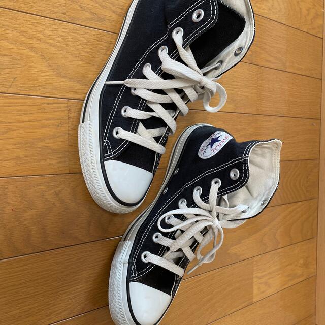 CONVERSE(コンバース)のconverseスニーカー黒24㎝ レディースの靴/シューズ(スニーカー)の商品写真