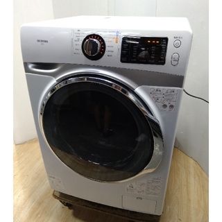 アイリスオーヤマ(アイリスオーヤマ)のMegu 様専　ドラム式洗濯機　無印風デザイン　温水洗浄　美品　ホワイトデザイン(洗濯機)