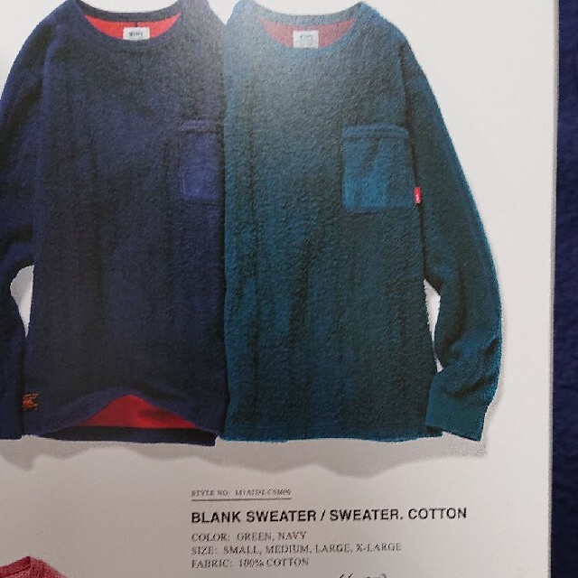 WTAPS BLANK SWEATER / SWEATER.COTTON