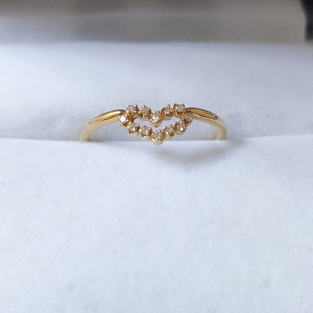 アーカー ダイヤモンド ビリーブハート ノエル リング K18YG 0.06ct