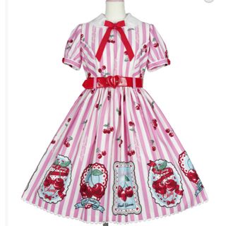 アンジェリックプリティー(Angelic Pretty)の【大幅値下げ】Cherry Stamp🍒ワンピース(ひざ丈ワンピース)