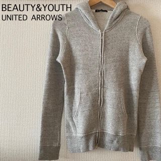 ビューティアンドユースユナイテッドアローズ(BEAUTY&YOUTH UNITED ARROWS)のBEAUTY&YOUTH ジップアップパーカー　フードパーカー　グレー(パーカー)