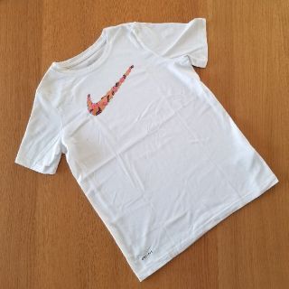 ナイキ(NIKE)のNIKE◆キッズＬサイズ150～160◆半袖Tシャツ白☆DRI-FIT(Tシャツ/カットソー)