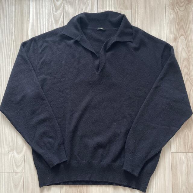 来年度予算案 19AW comoli カシミヤスキッパーニット ネイビー コモリ