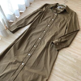 マックスマーラ(Max Mara)のMax Mara シャツワンピース　ファーストライン　白タグ(ロングワンピース/マキシワンピース)