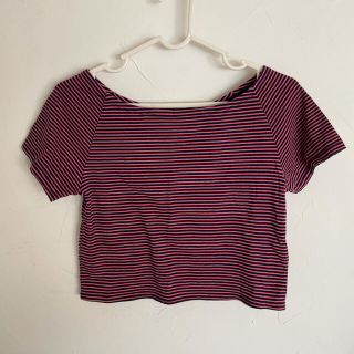 フォーエバートゥエンティーワン(FOREVER 21)のボーダーTシャツ(Tシャツ(半袖/袖なし))