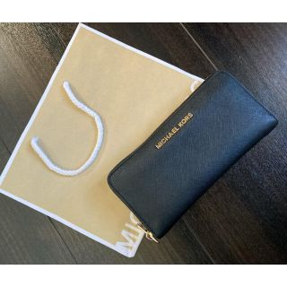 マイケルコース(Michael Kors)のMICHAEL KORS.ブラック長財布(財布)