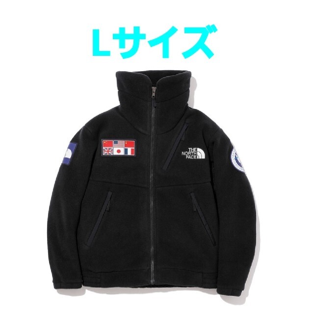 激レアL!supreme×NORTH FACEアンタークティカフリースJKT黒 tic