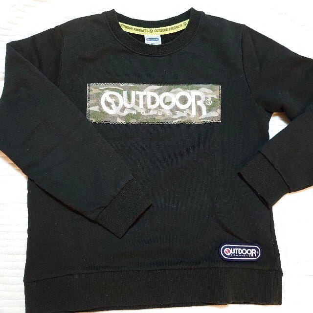 OUTDOOR(アウトドア)のOUTDOOR トレーナー 150cm ブラック キッズ/ベビー/マタニティのキッズ服男の子用(90cm~)(Tシャツ/カットソー)の商品写真