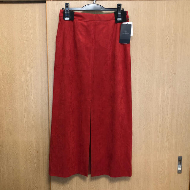 BEAUTY&YOUTH UNITED ARROWS(ビューティアンドユースユナイテッドアローズ)のBEAUTY&YOUTH スウェードライクフロントスリットスカート レディースのスカート(ロングスカート)の商品写真