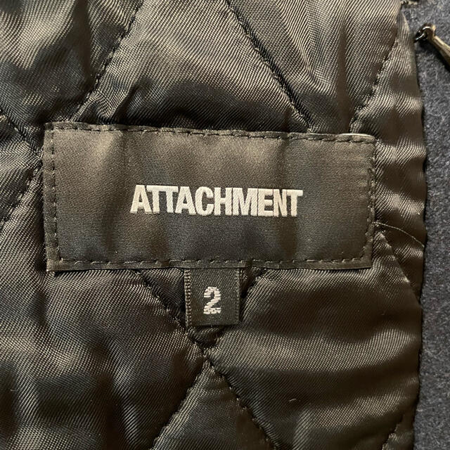 【再値下げ】ATTACHMENT 袖レザースタジャン