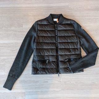 モンクレール(MONCLER)のモンクレール ダウンニットジャケット カーキ M(ダウンジャケット)