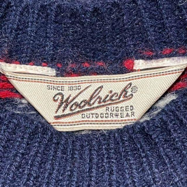 WOOLRICH(ウールリッチ)の美品★ウールリッチ★ヴィンテージ★ノルディック★ニット セーター★古着 メンズのトップス(ニット/セーター)の商品写真