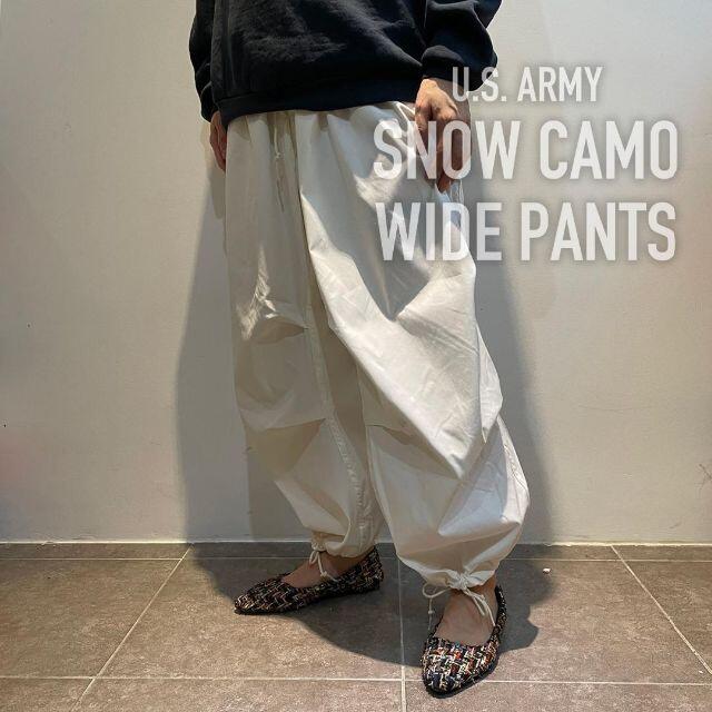 【米軍実物】US Army SNOW CAMO PANTS スノーカモ Mサイズパンツ