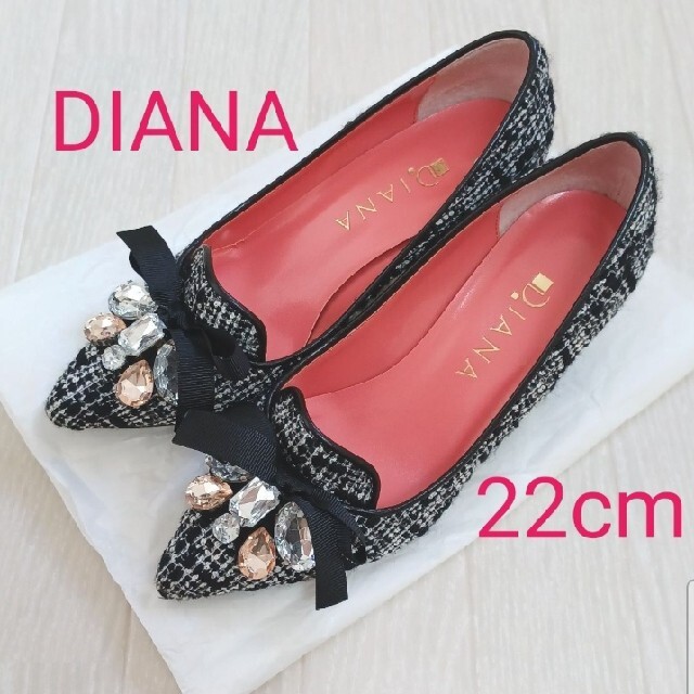 DIANA - いちかぽん様専用【ダイアナ DIANA】22cm ツイード柄ビジュー